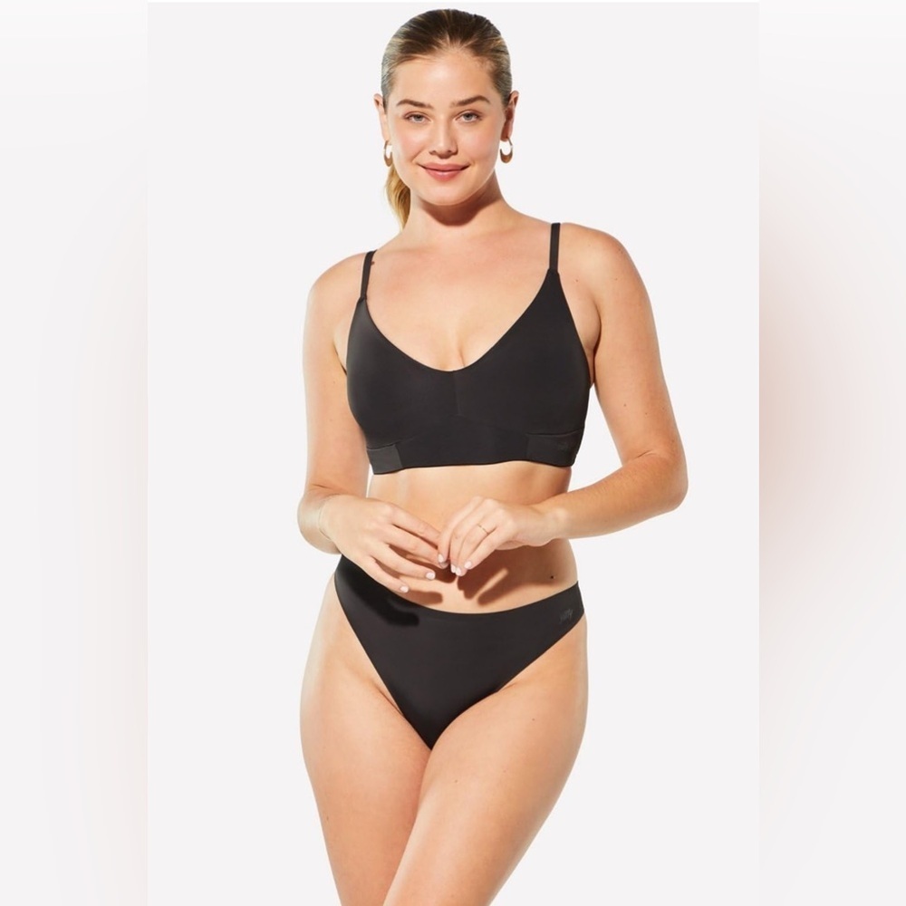 Yitty Women's Smoothed Reality Plunge Bra, Light Smoothing Compression size XL